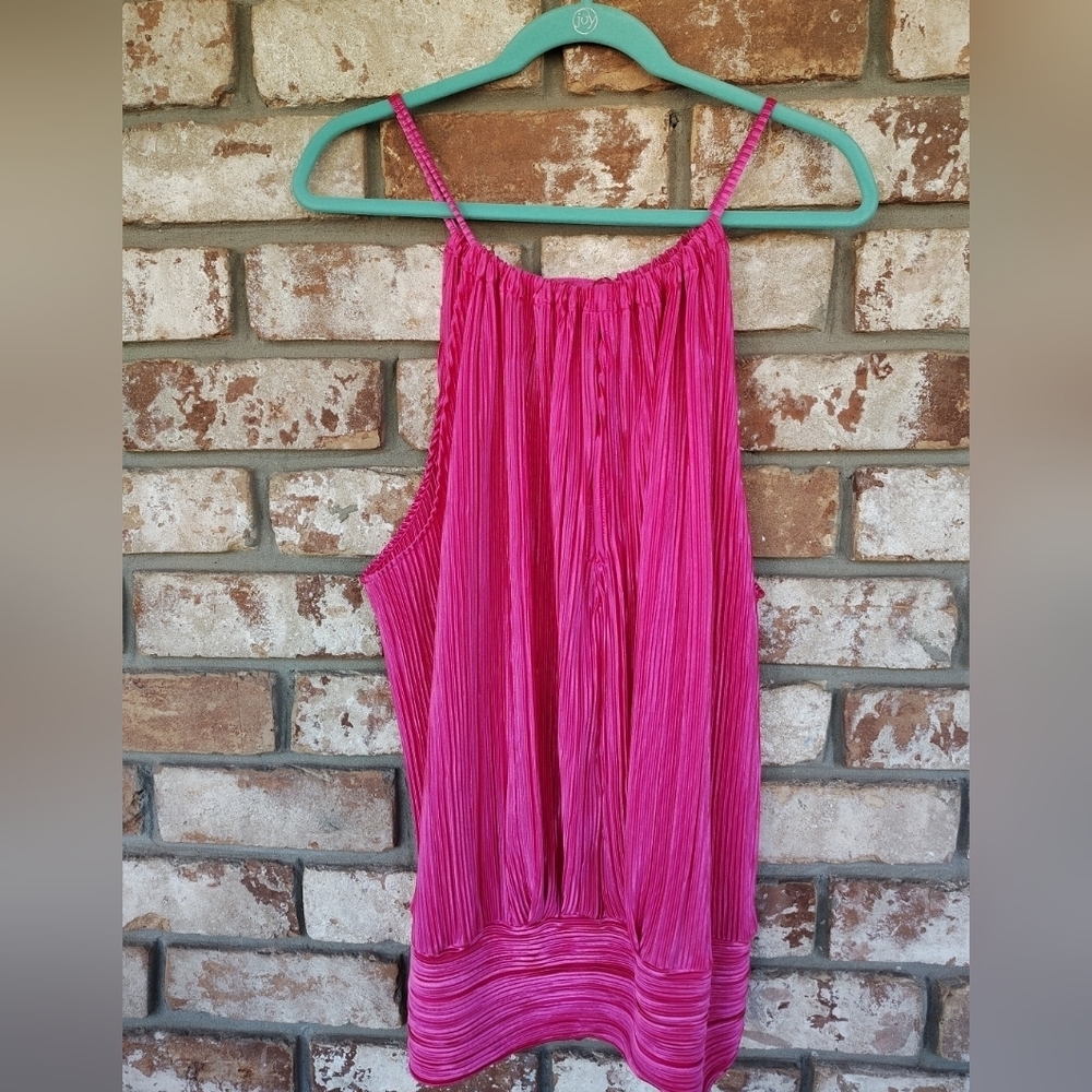 Julian Chang NWT Pink Pleated Halter Neck Erika Top M Party Formal Indie Sleeze